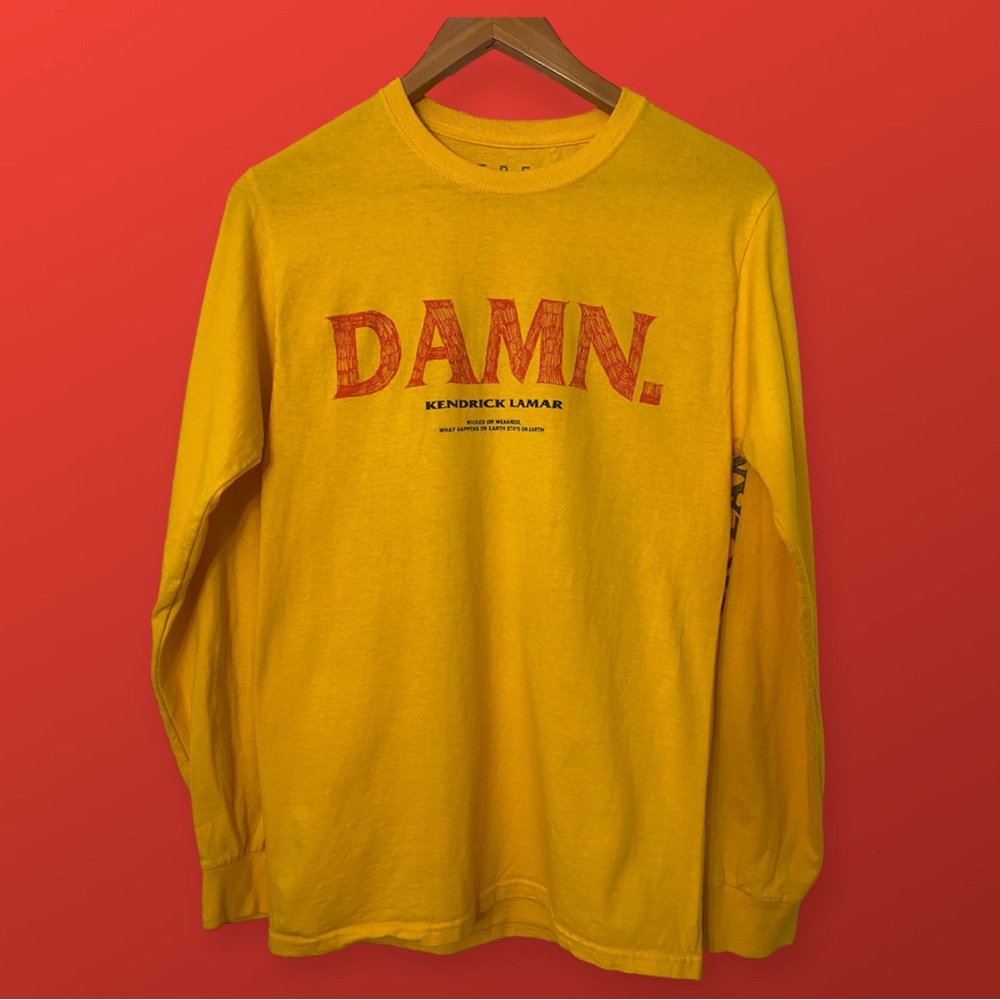DAMN Kendrick Lamar TDE Yellow Long Sleeve Shirt